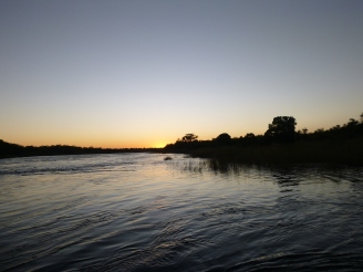 Sunset on the Zambezi.