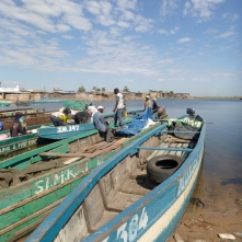 Boats remain the main source of transport west from Mongu.
