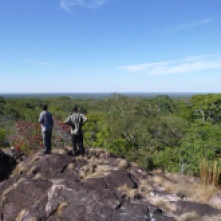 Ba Bernardi and Ba Evans atop Mfuba's "mountain."