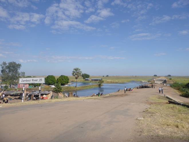 Mongu harbor. We were surprised to discover how far it was to the main channel of the Zambezi!
