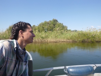 Samwell gazes into the Zambezi Floodplain.