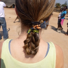 My awesomely braided hair. This was the first of two times I got braids over the week of Camp GLOW.